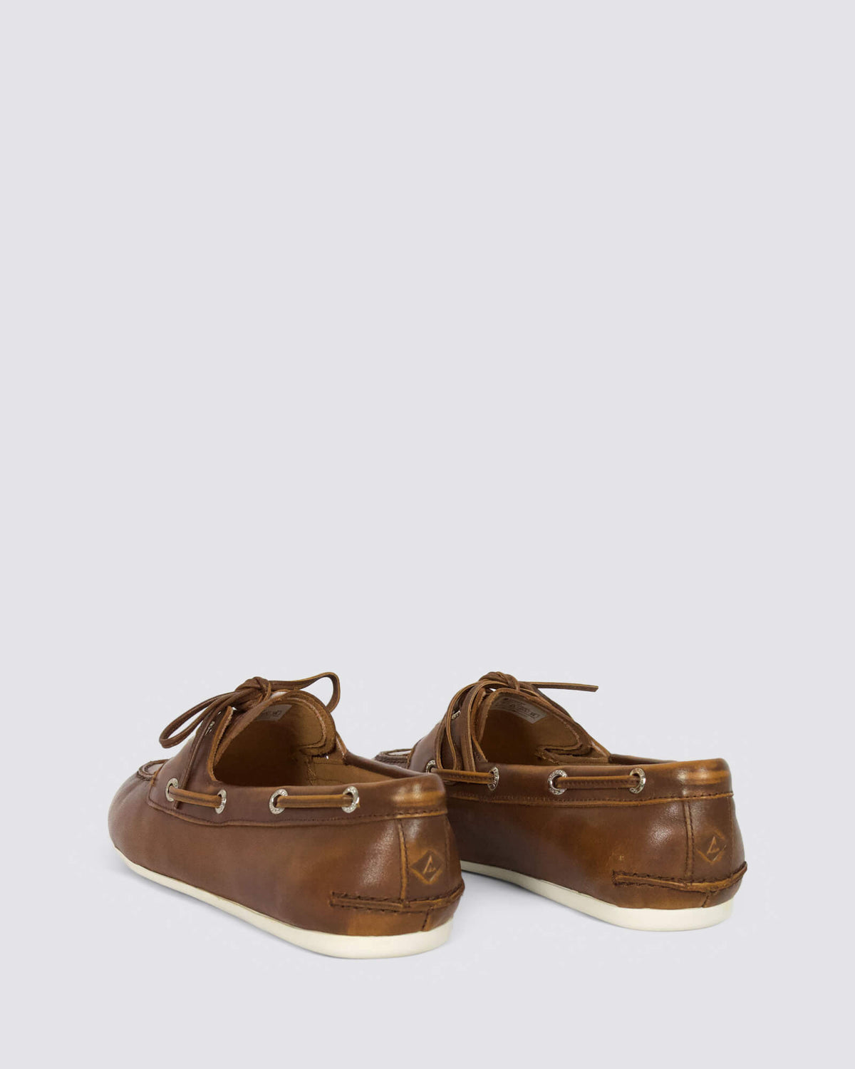 SLIM BOAT LEATHER DISTRESS TAN