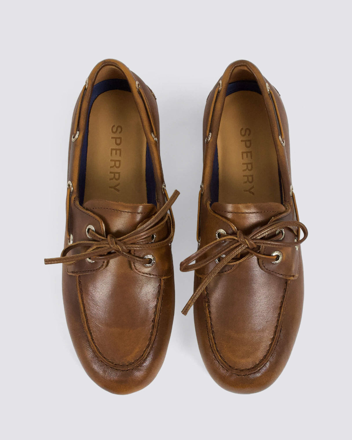 SLIM BOAT LEATHER DISTRESS TAN