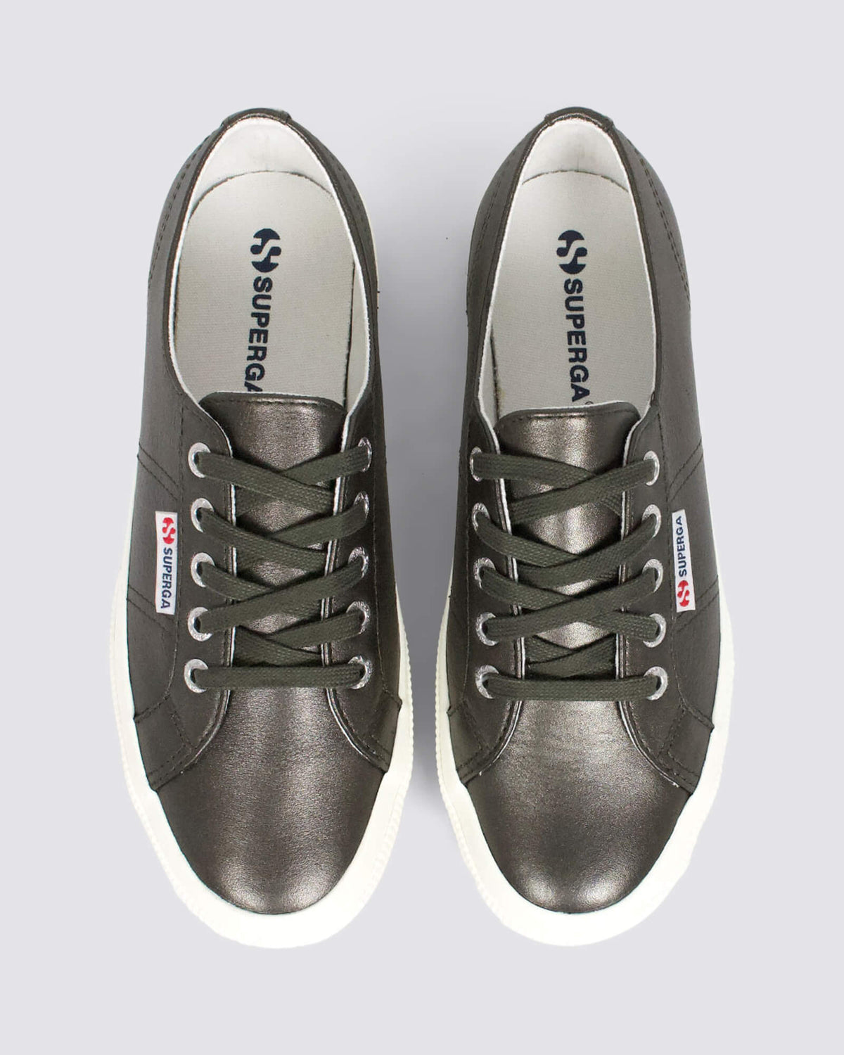 2750 SNEAKERS METALLIC LEATHER SILVER/WHITE