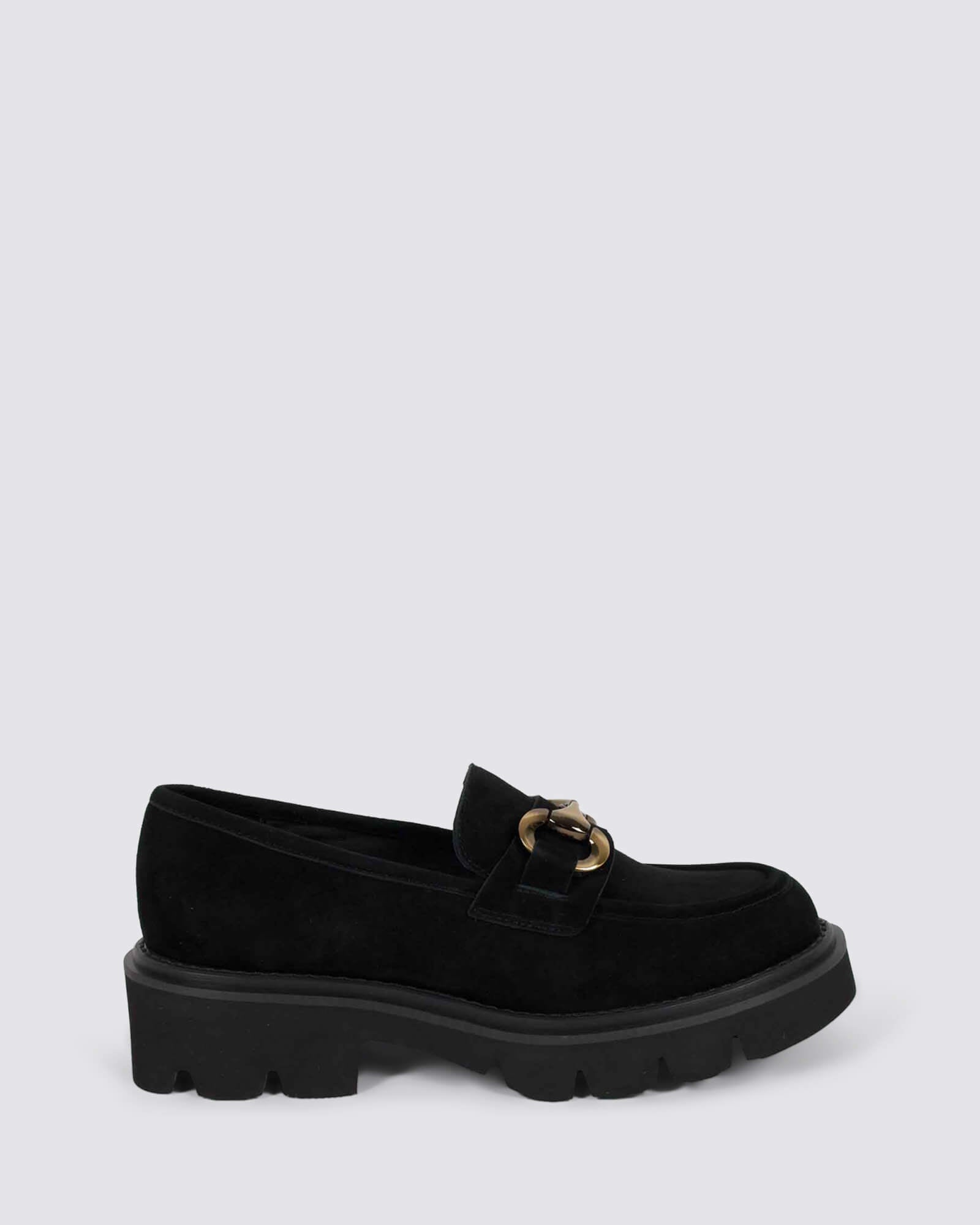 PARGO LOAFERS BLACK SUEDE