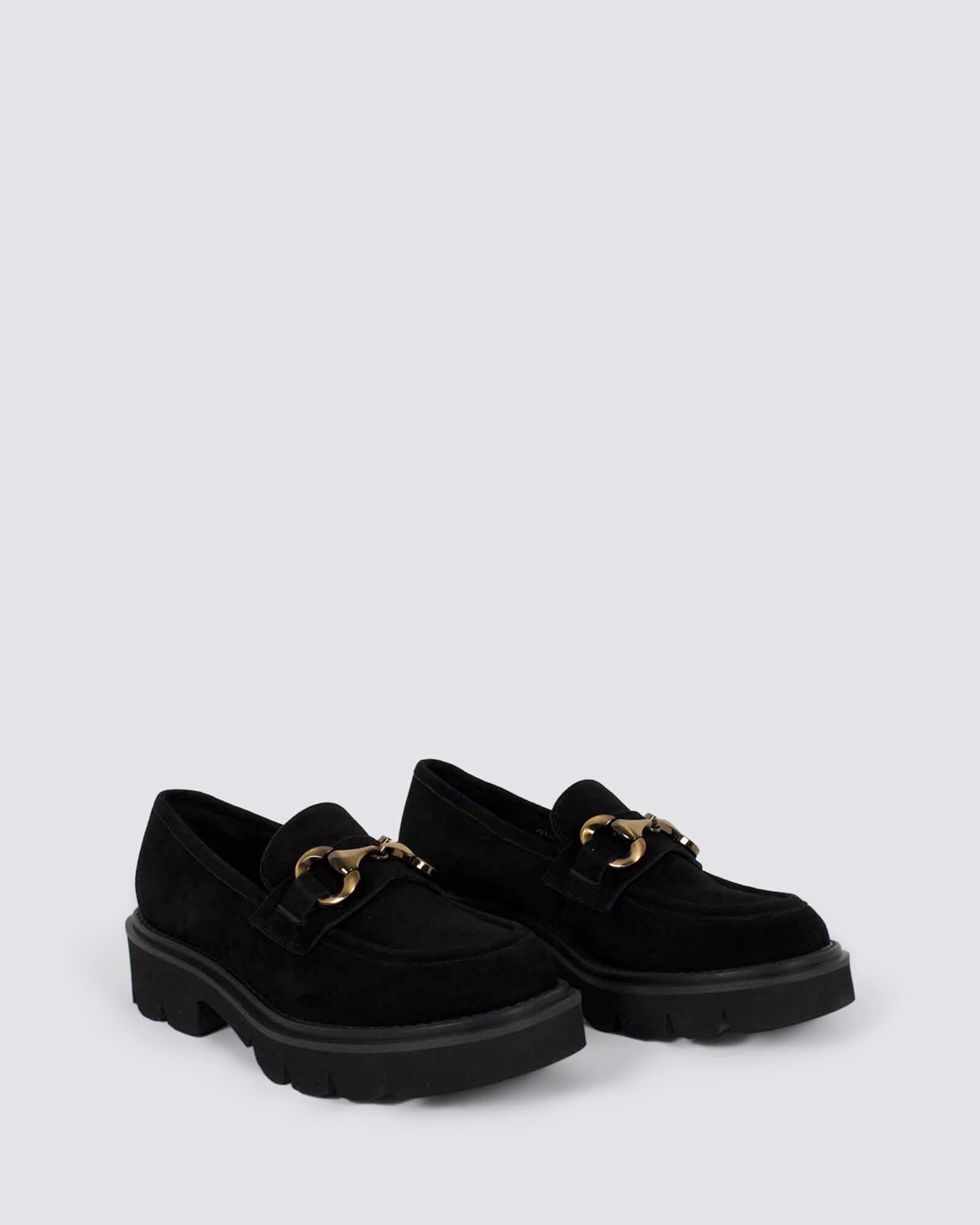 PARGO LOAFERS BLACK SUEDE