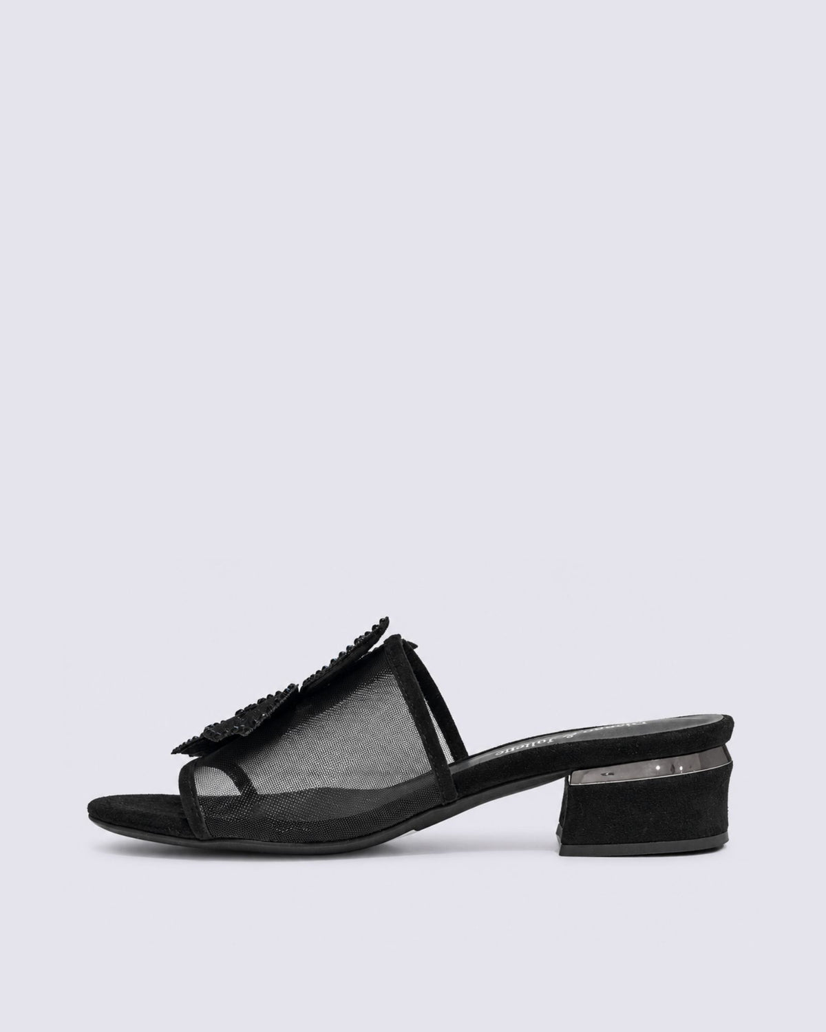 TINKETT HEELS BLACK SUEDE/JEWEL
