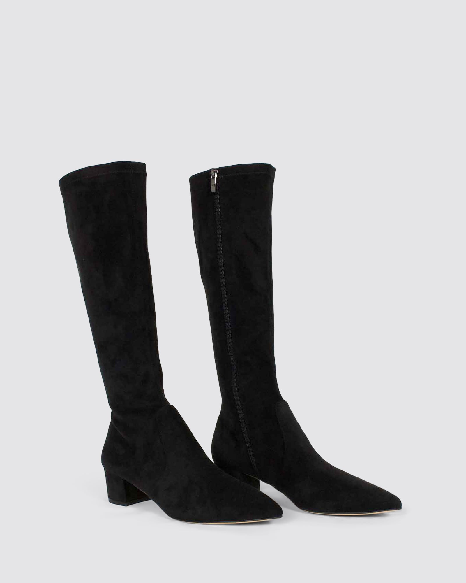 ALIA KNEE HIGH BLACK STRETCH MICRO