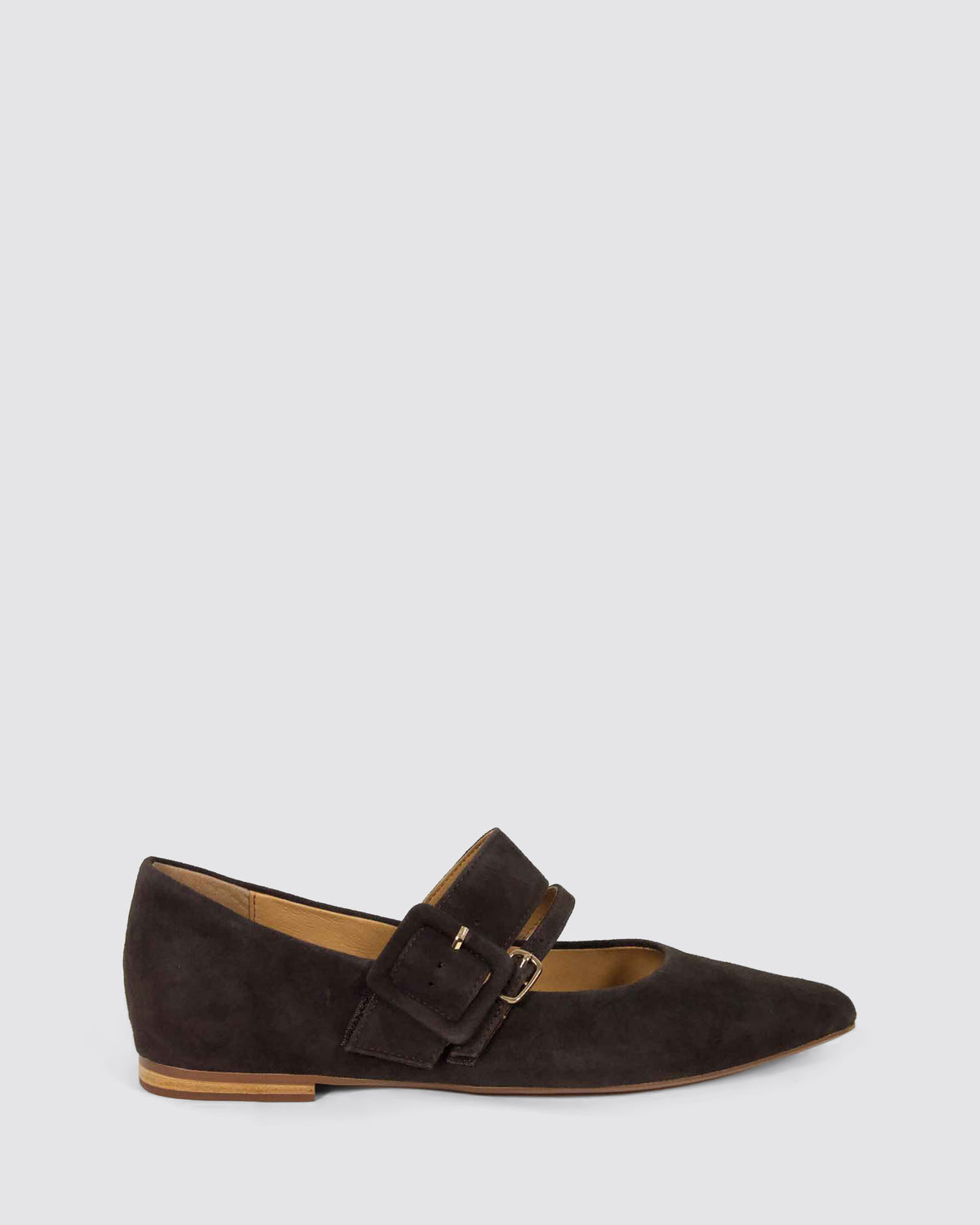 YEXA FLATS CHOCOLATE SUEDE