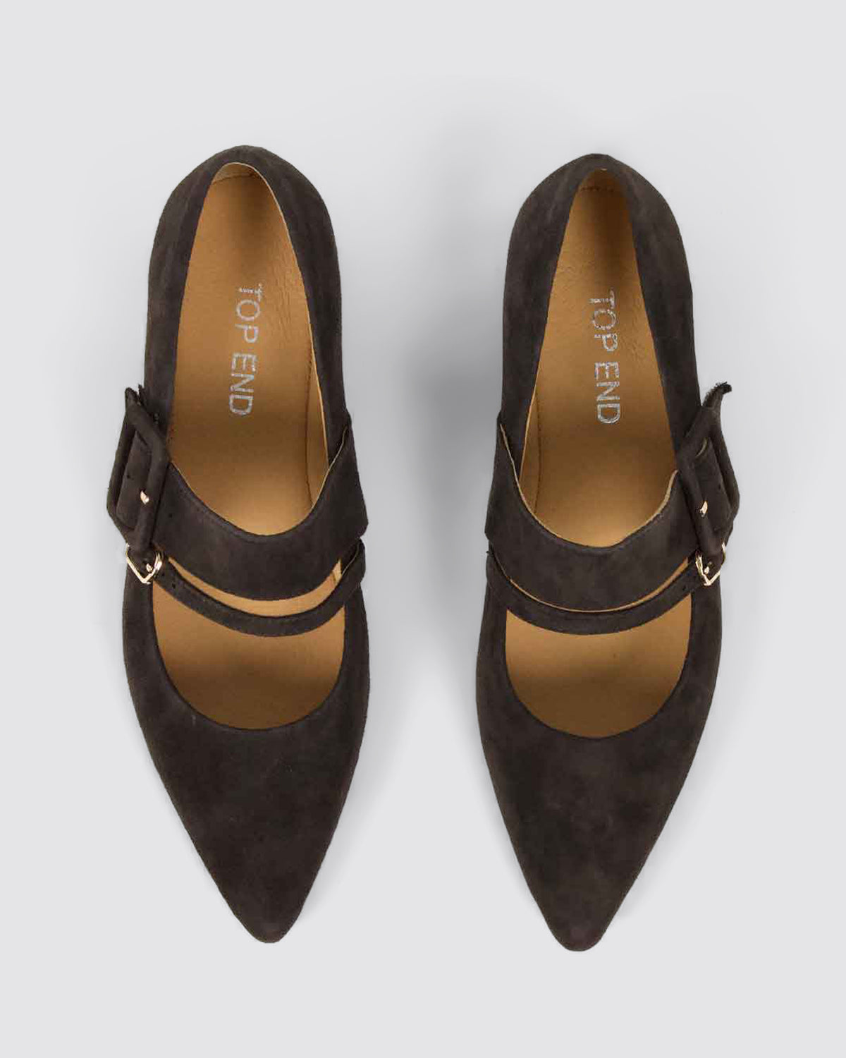 YEXA FLATS CHOCOLATE SUEDE