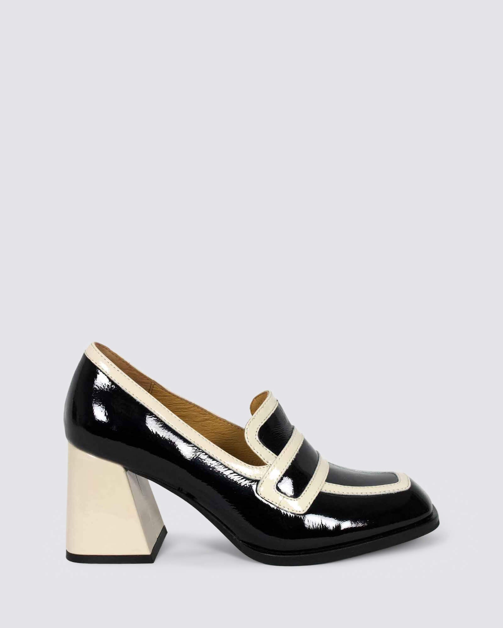 BERGEN HEELS BLACK/BONE