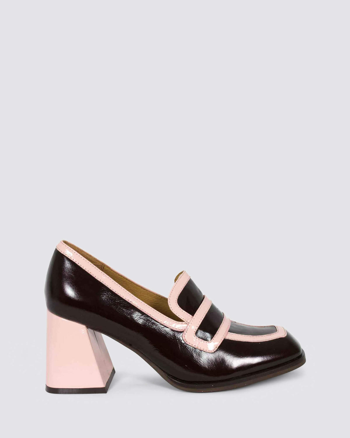 BERGEN HEELS COFFEE/PINK
