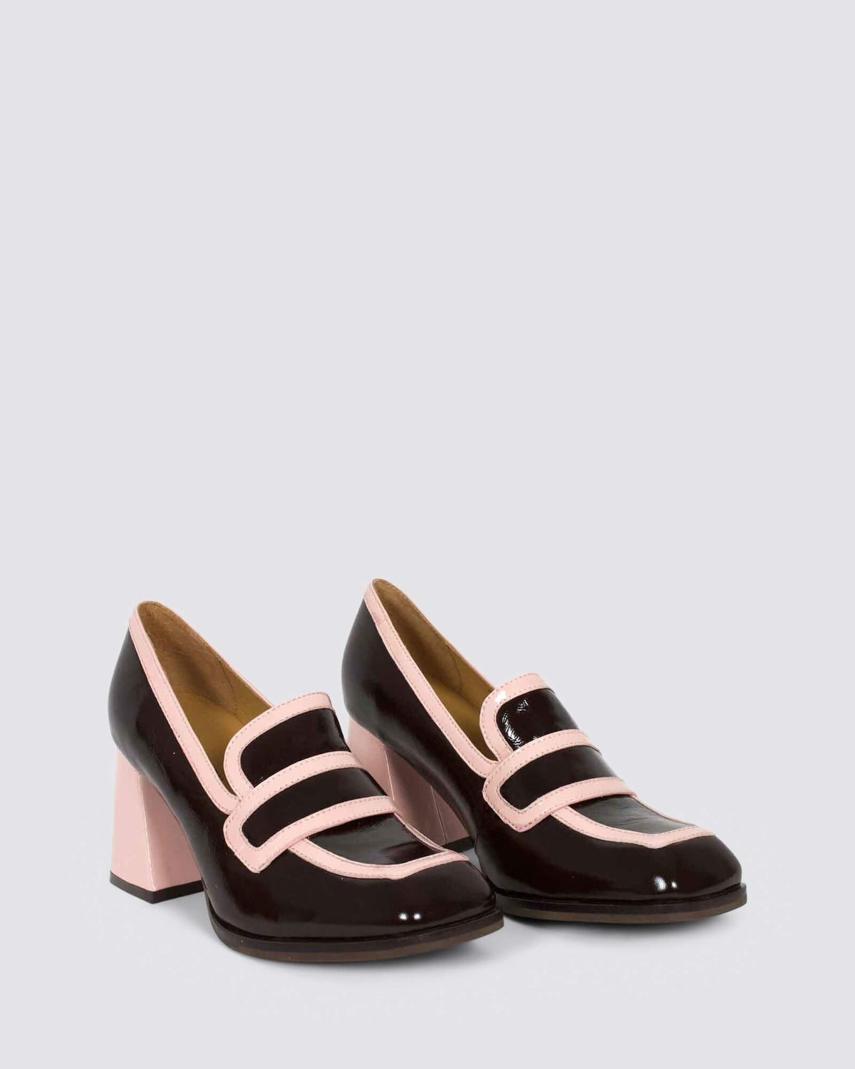 BERGEN HEELS COFFEE/PINK