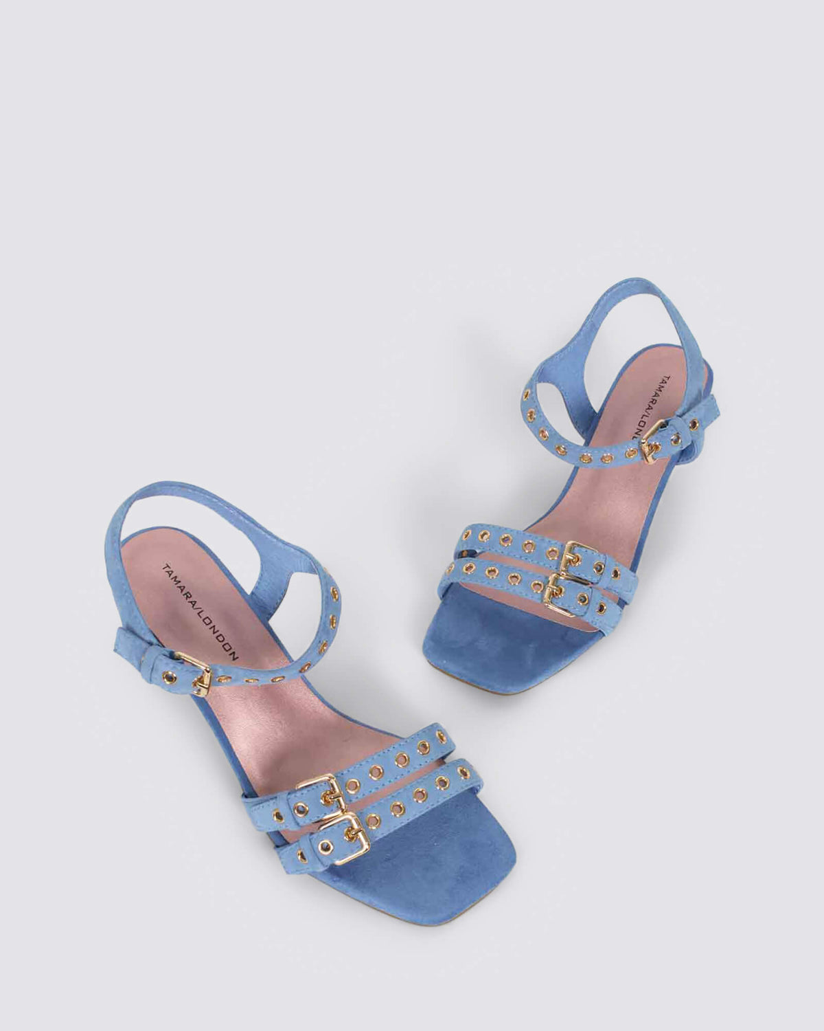 BESURE HEELS CORNFLOWER SUEDE