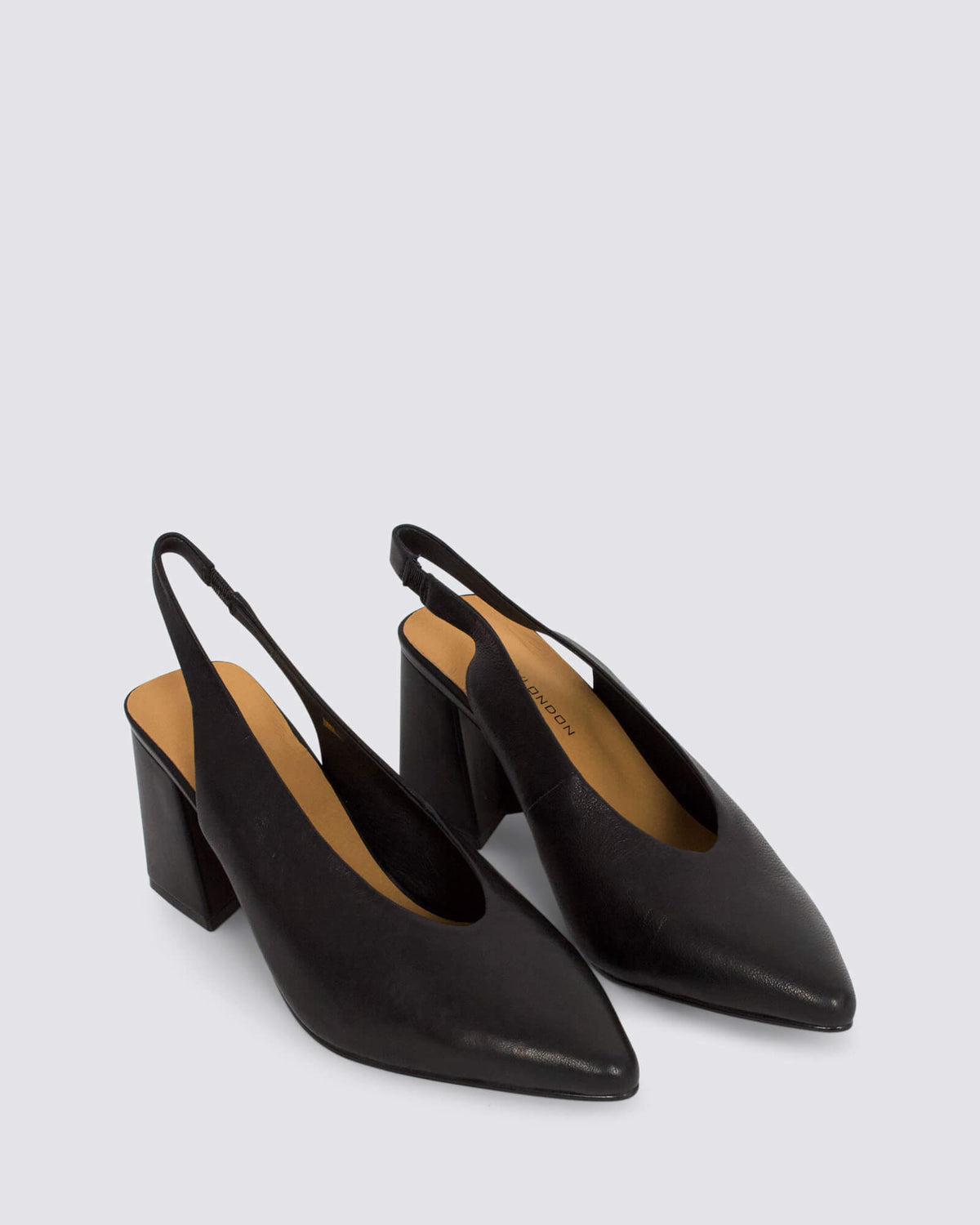 BEYAH SLINGBACK HEELS BLACK