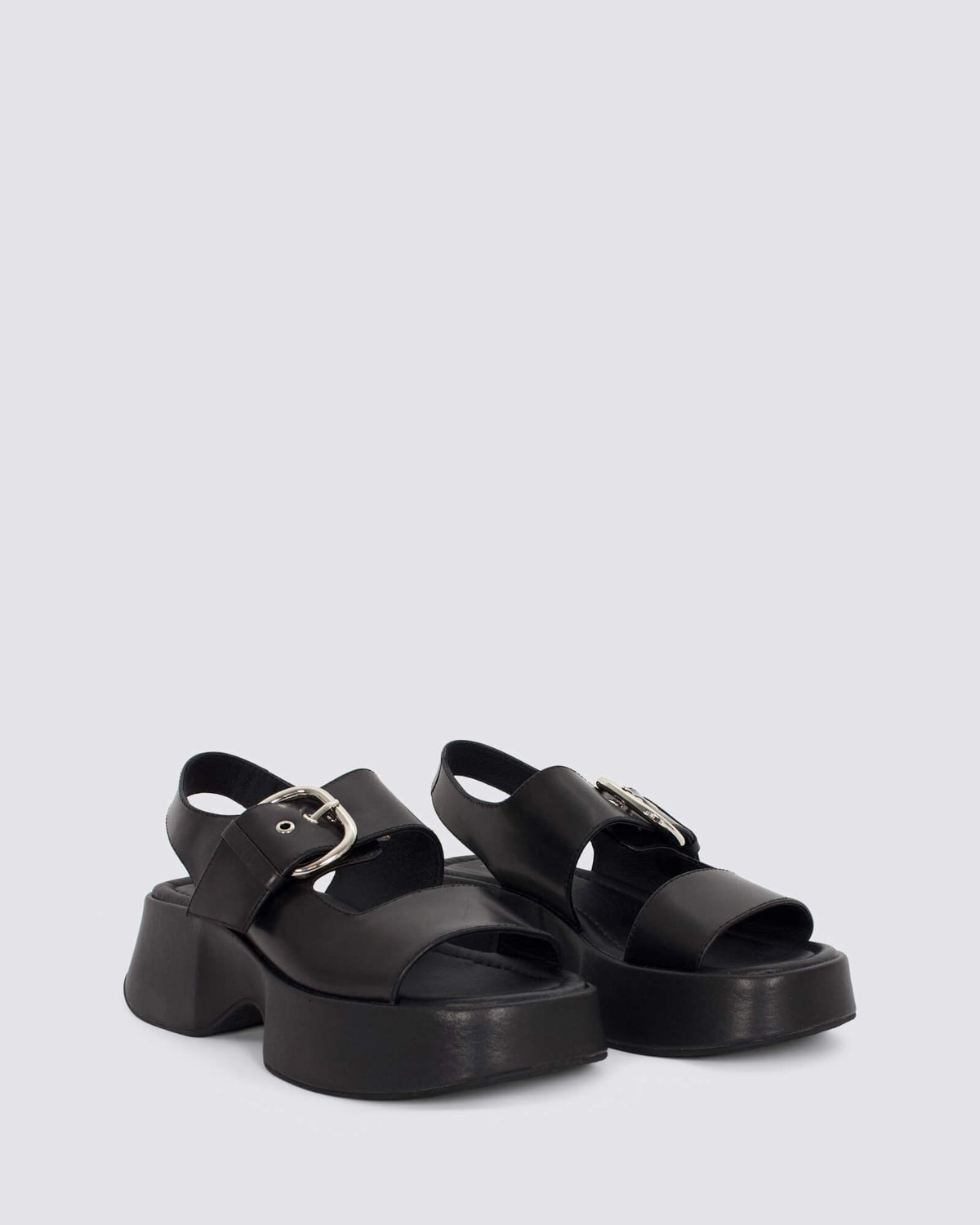 BIRAD PLATFORM SANDALS BLACK