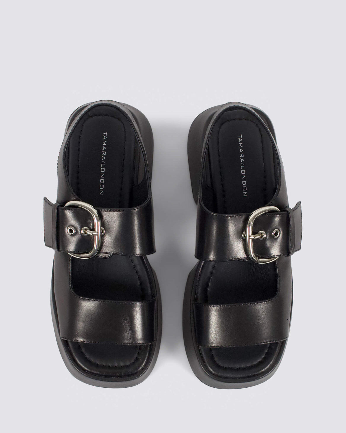 BIRAD PLATFORM SANDALS BLACK