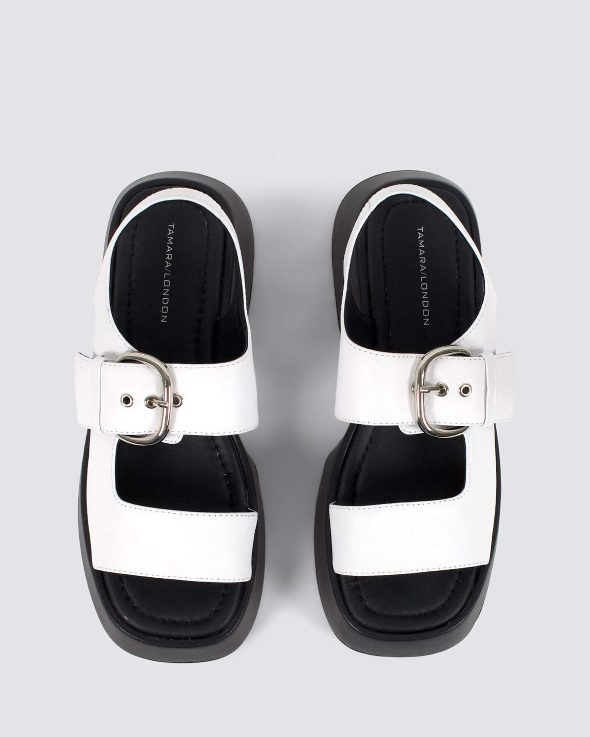 BIRAD PLATFORM SANDALS WHITE