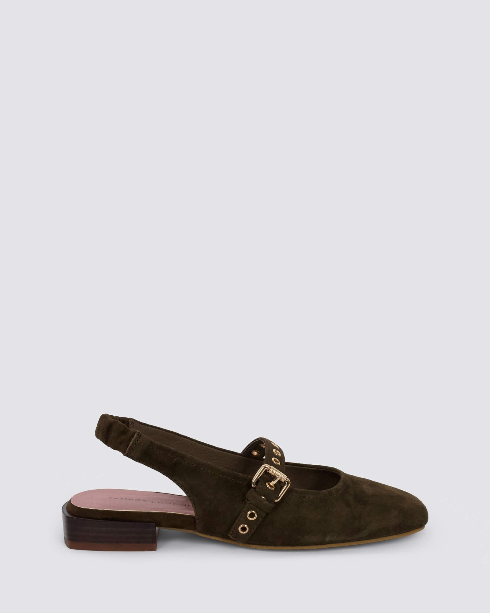 BLAST SLINGBACK FLATS CHOCOLATE SUEDE