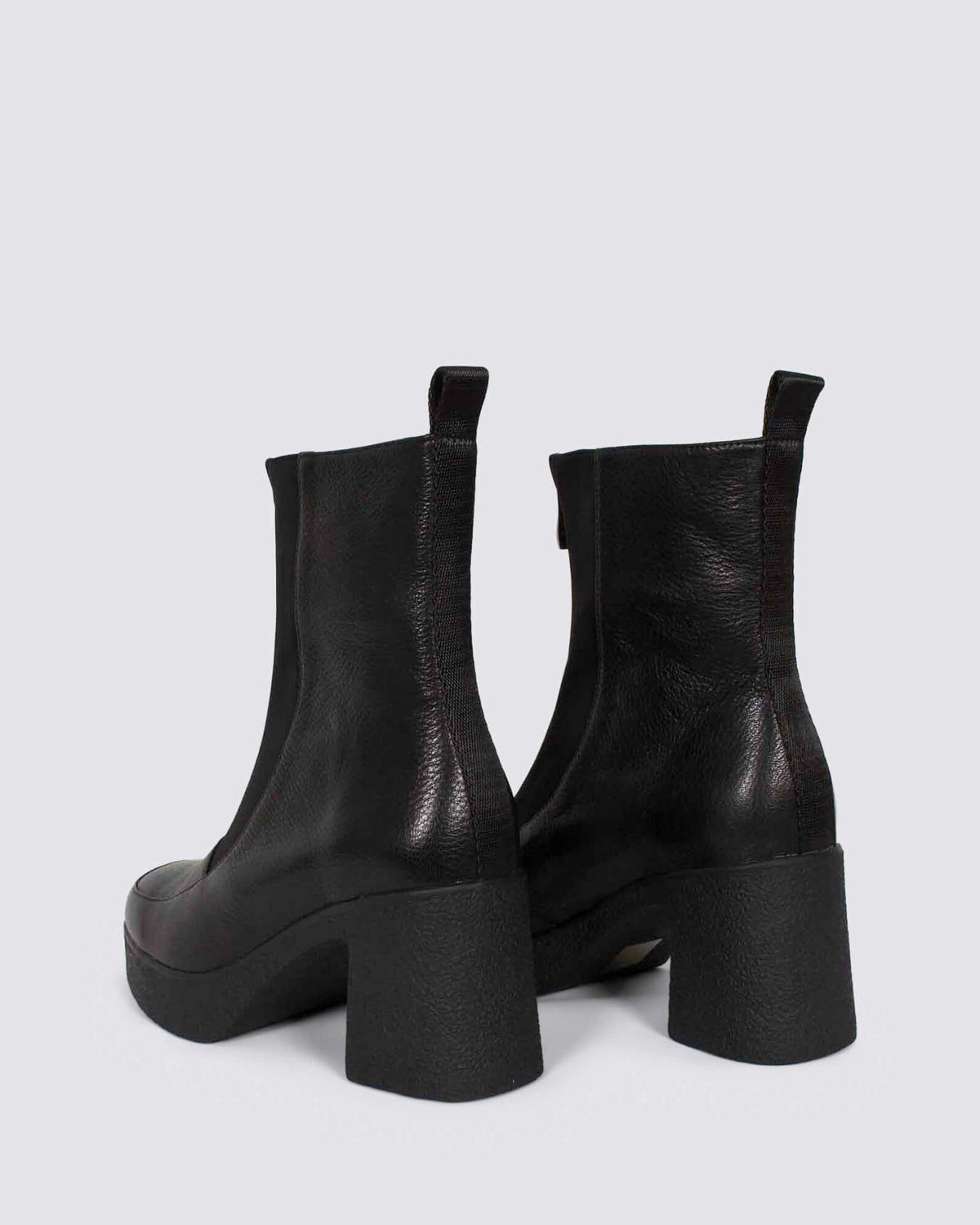 BLEACHER HEELED BOOTS BLACK