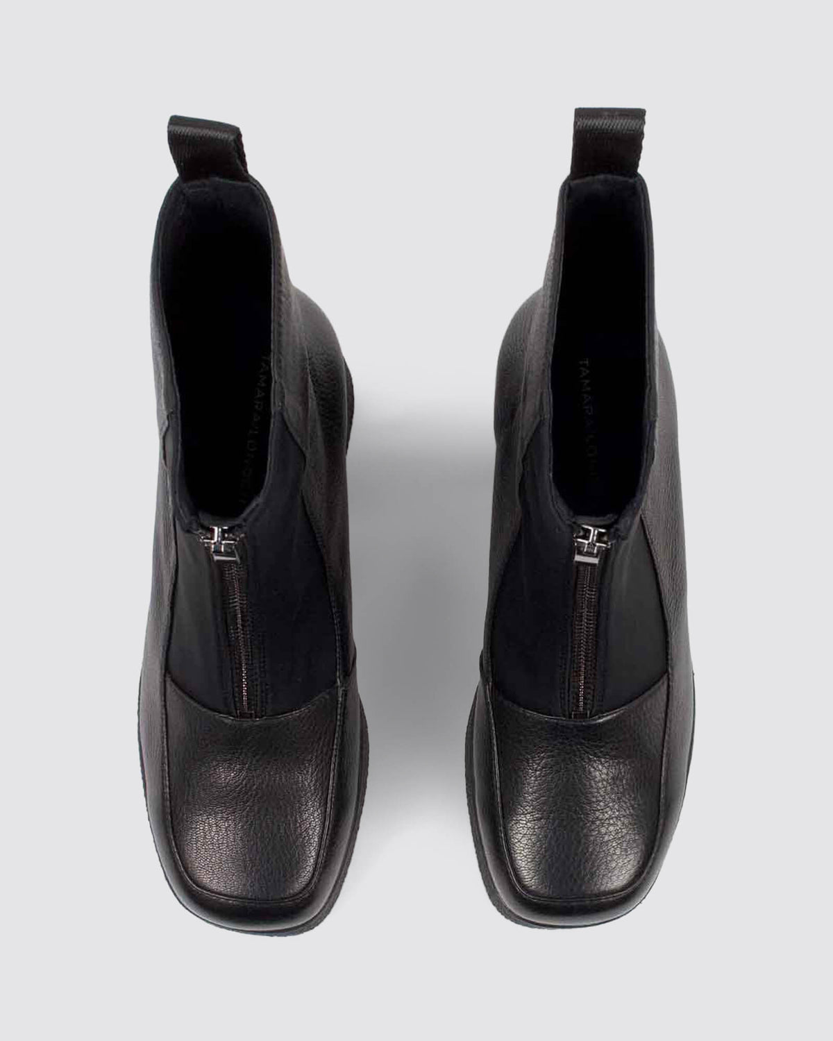 BLEACHER HEELED BOOTS BLACK