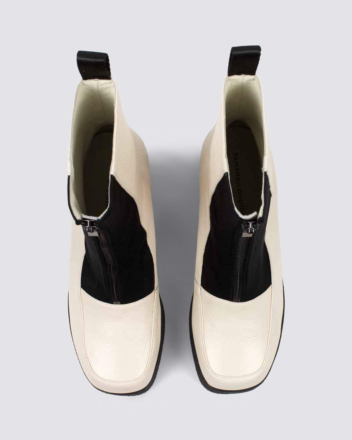 BLEACHER HEELED BOOTS BONE