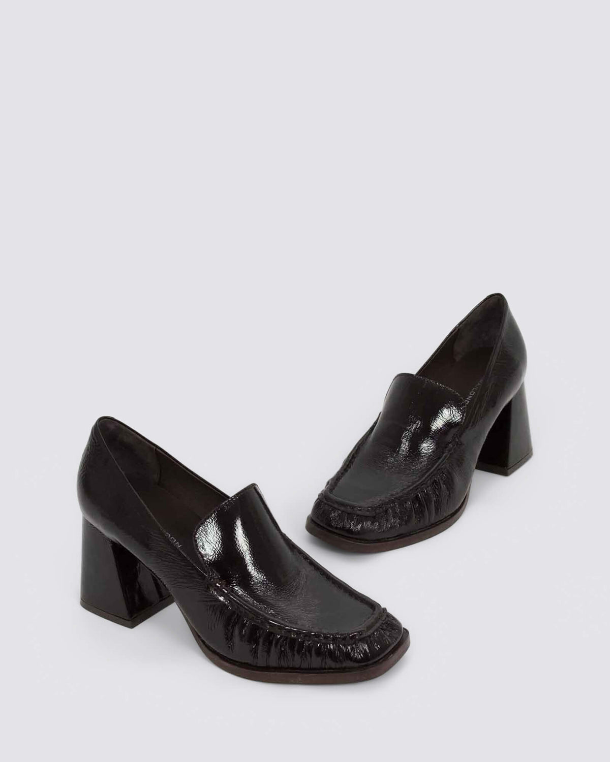 BOONE HEELS DARK CAFE PATENT