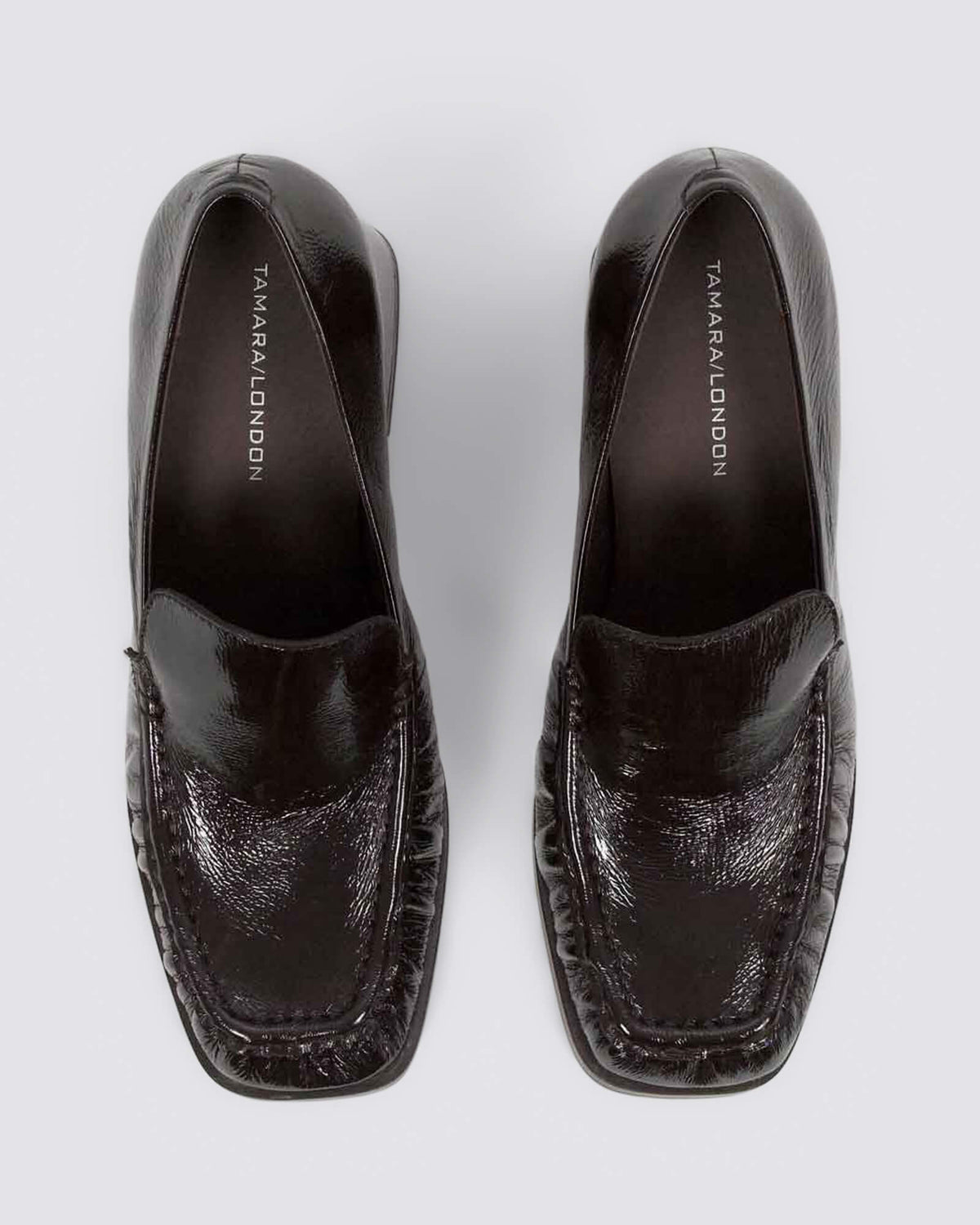 BOONE HEELS DARK CAFE PATENT