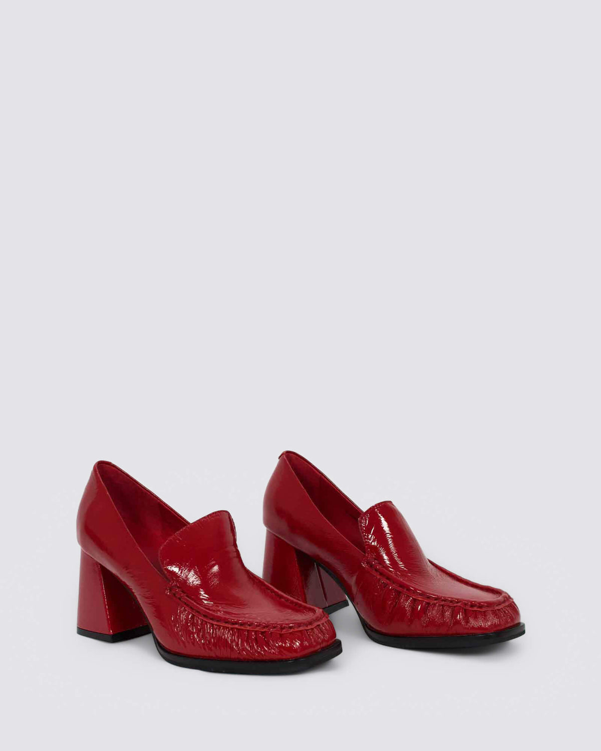 BOONE HEELS RED PATENT
