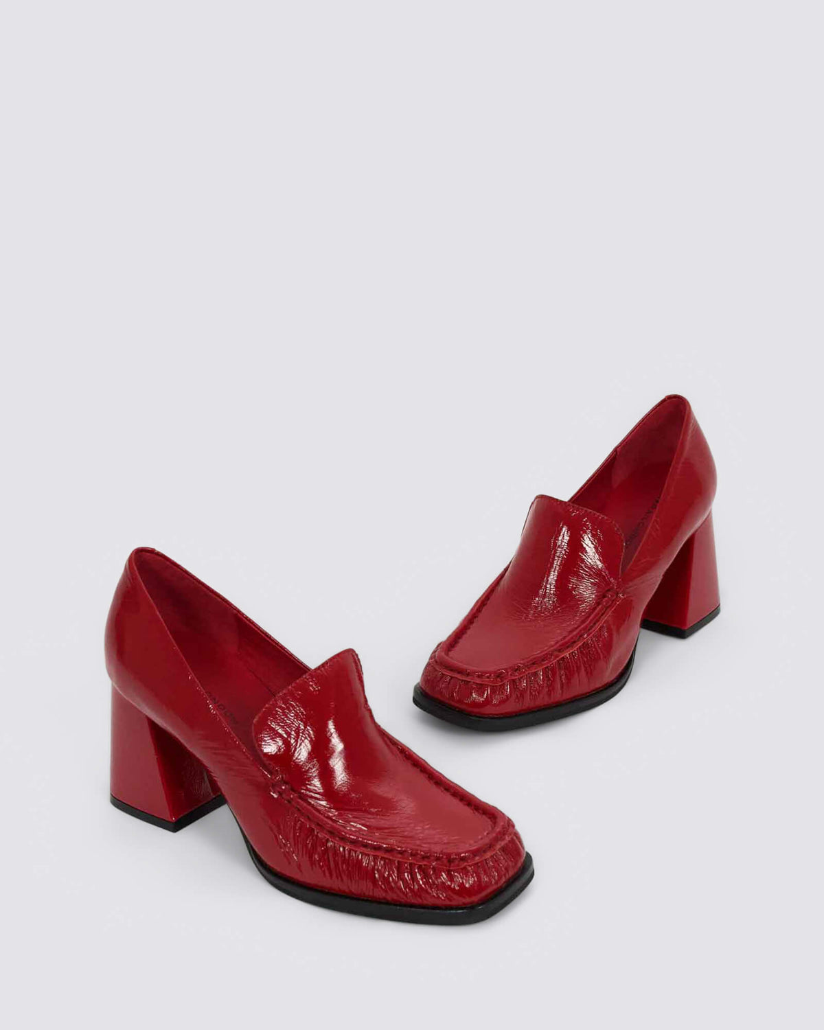BOONE HEELS RED PATENT