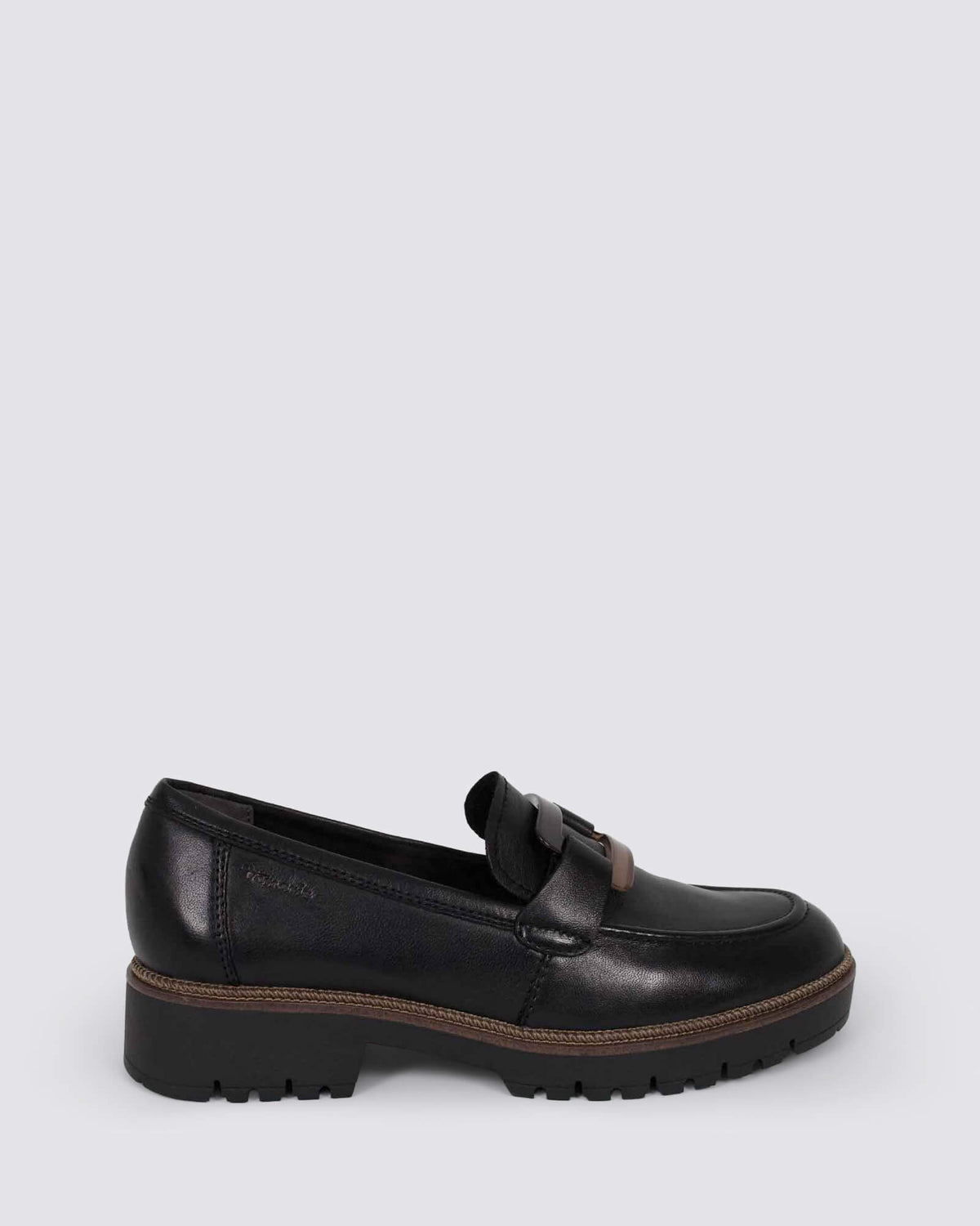 24722 LOAFERS BLACK LEATHER