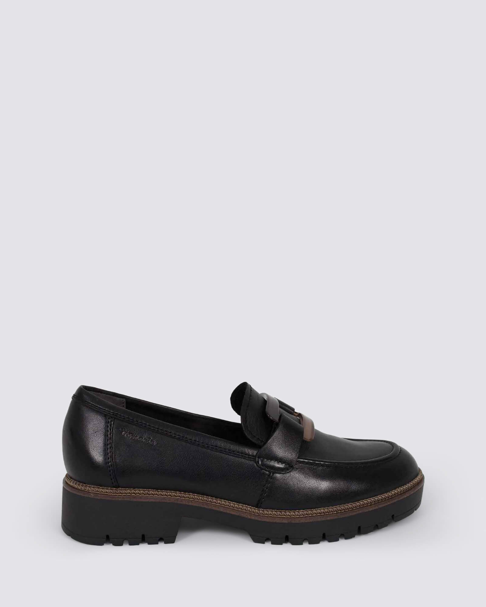 24722 LOAFERS BLACK LEATHER
