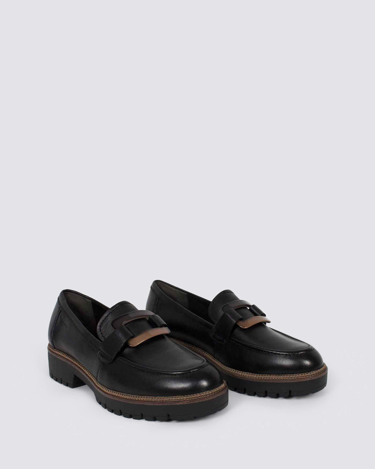 24722 LOAFERS BLACK LEATHER