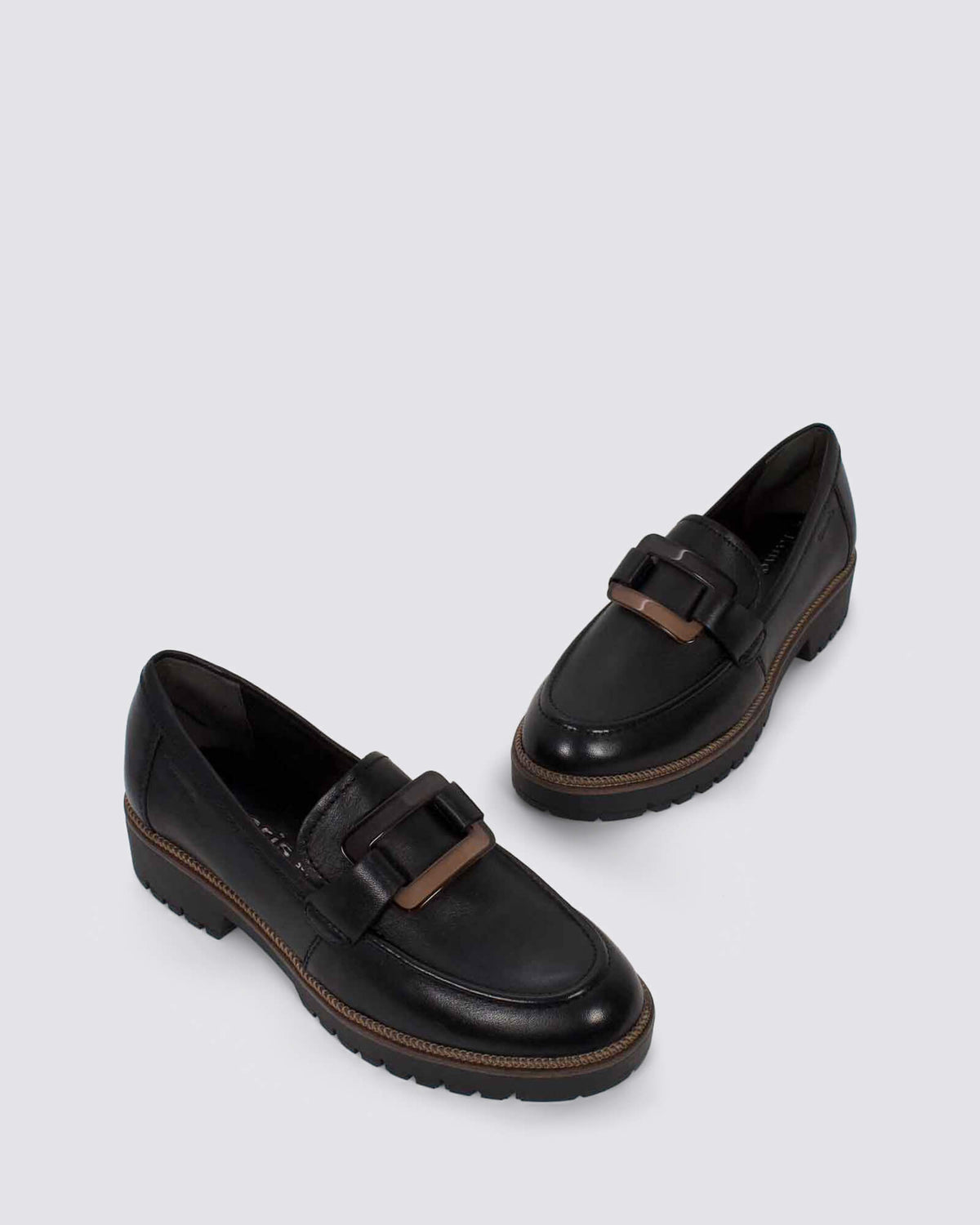 24722 LOAFERS BLACK LEATHER