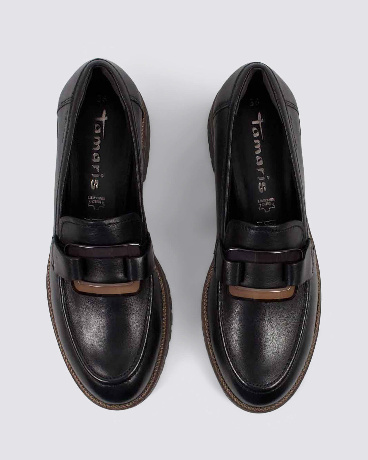 24722 LOAFERS BLACK LEATHER
