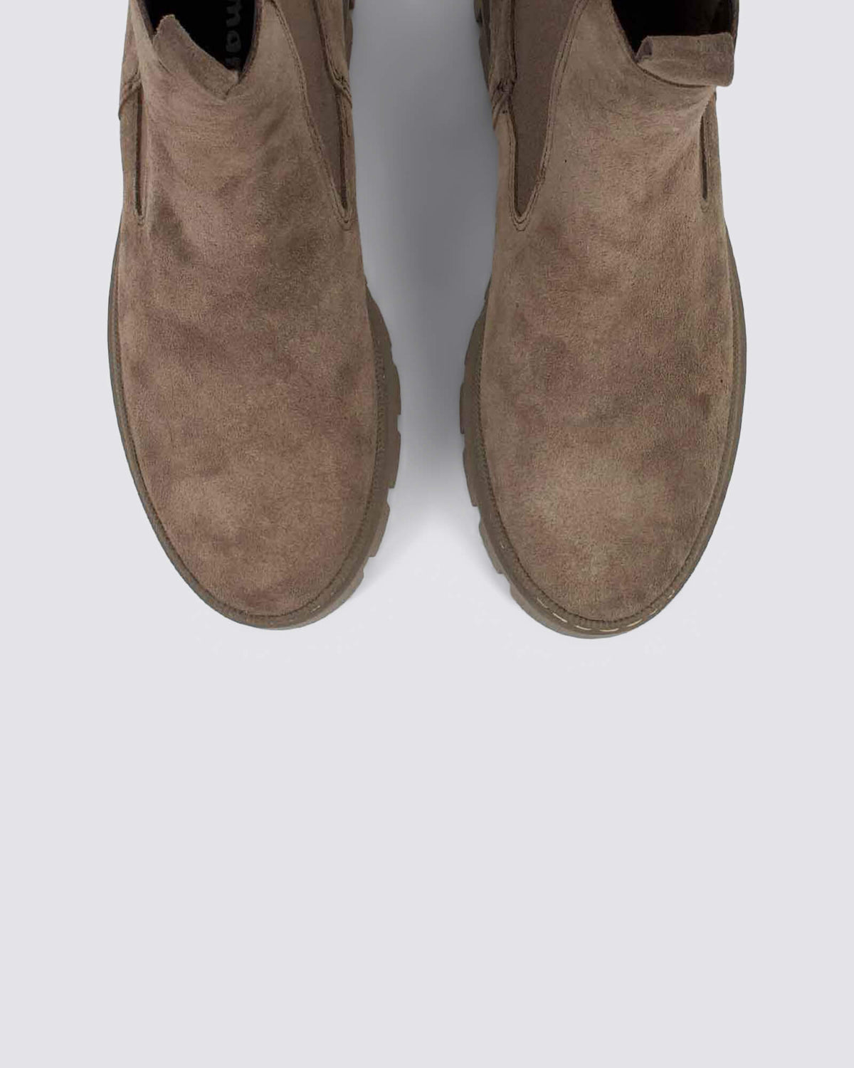 25489 WEDGE ANKLE BOOTS TAUPE SUEDE