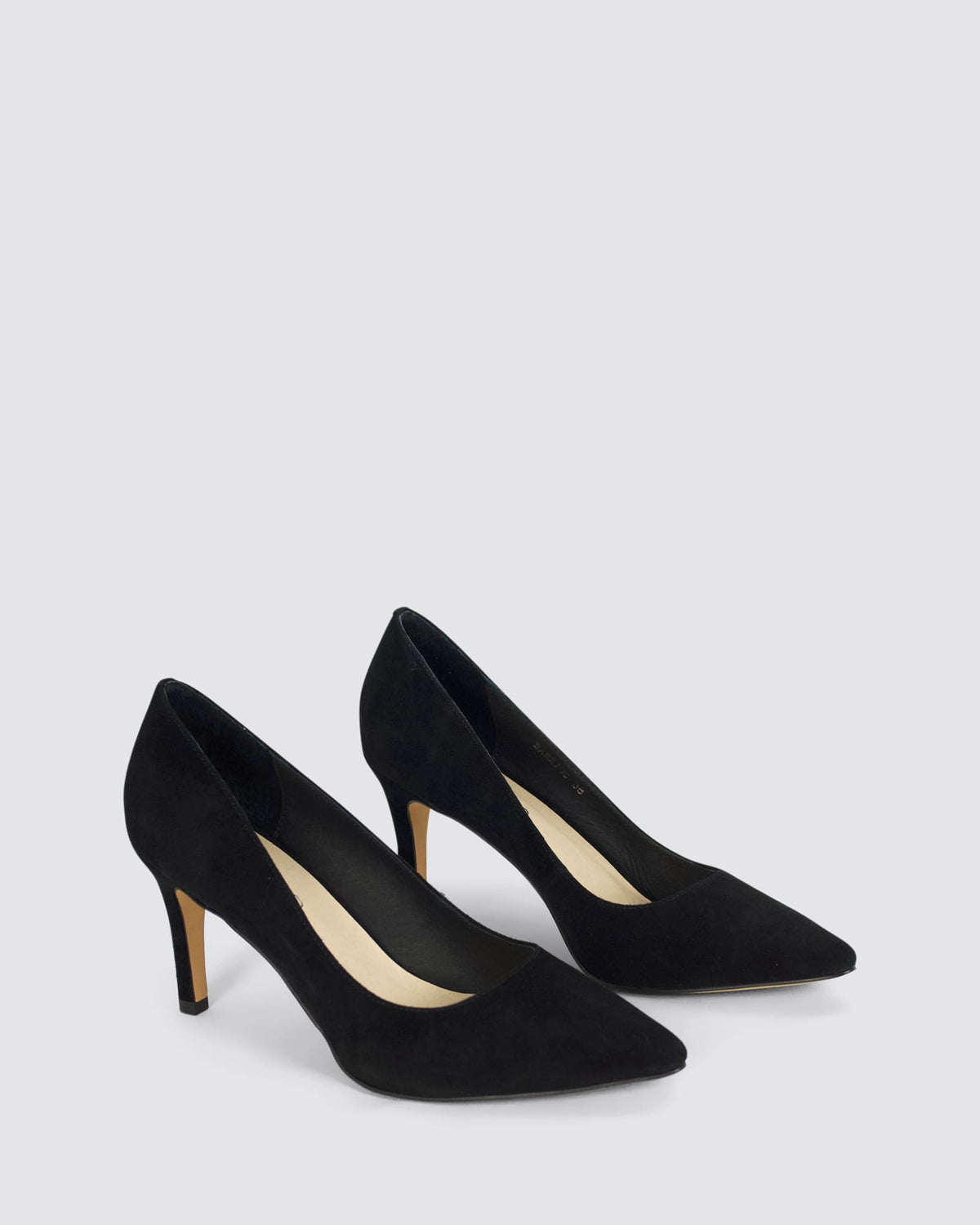 BARRIOS HEELS BLACK SUEDE