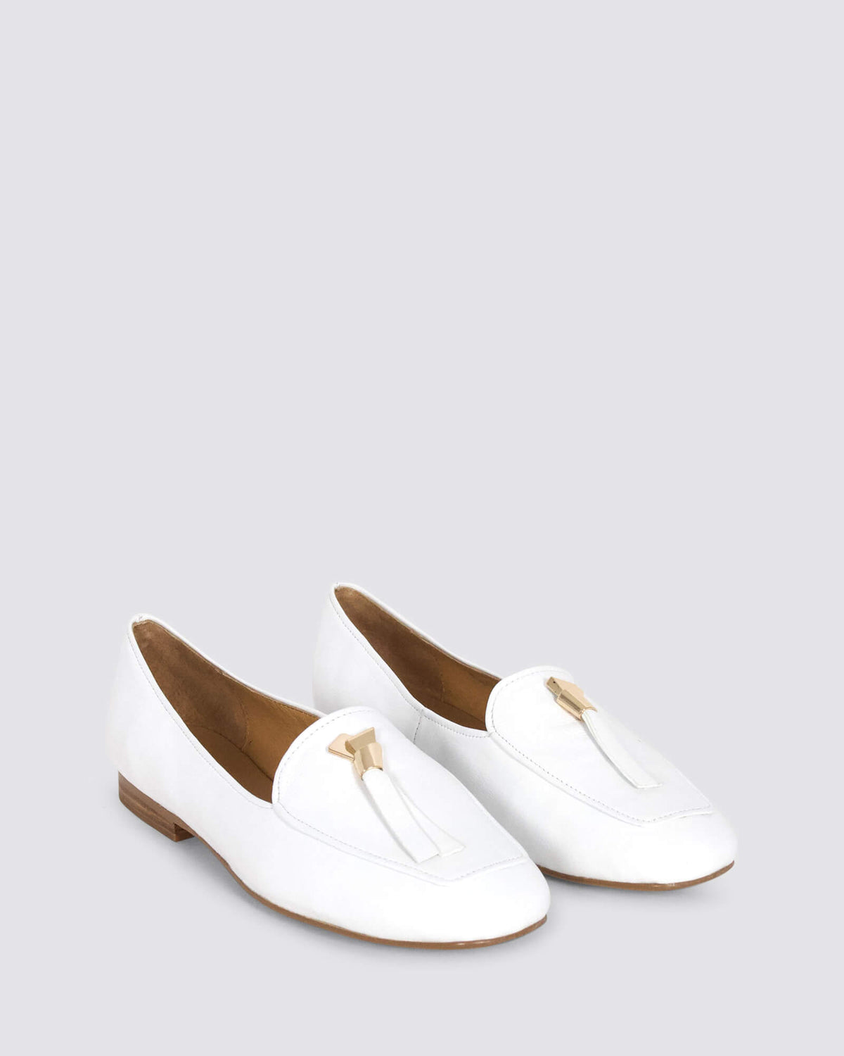 MIERELLA LOAFERS WHITE LEATHER