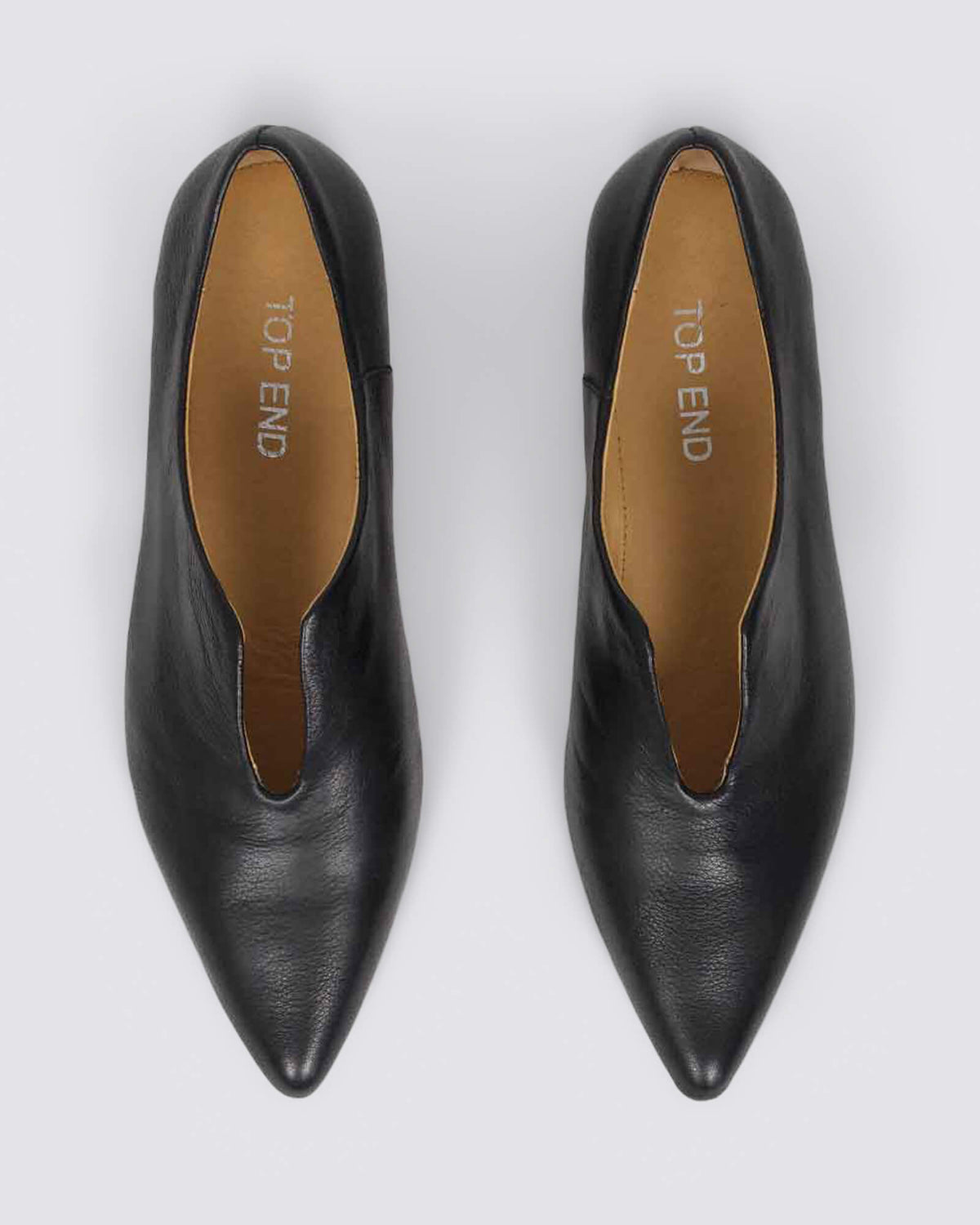 YORLI FLATS BLACK LEATHER