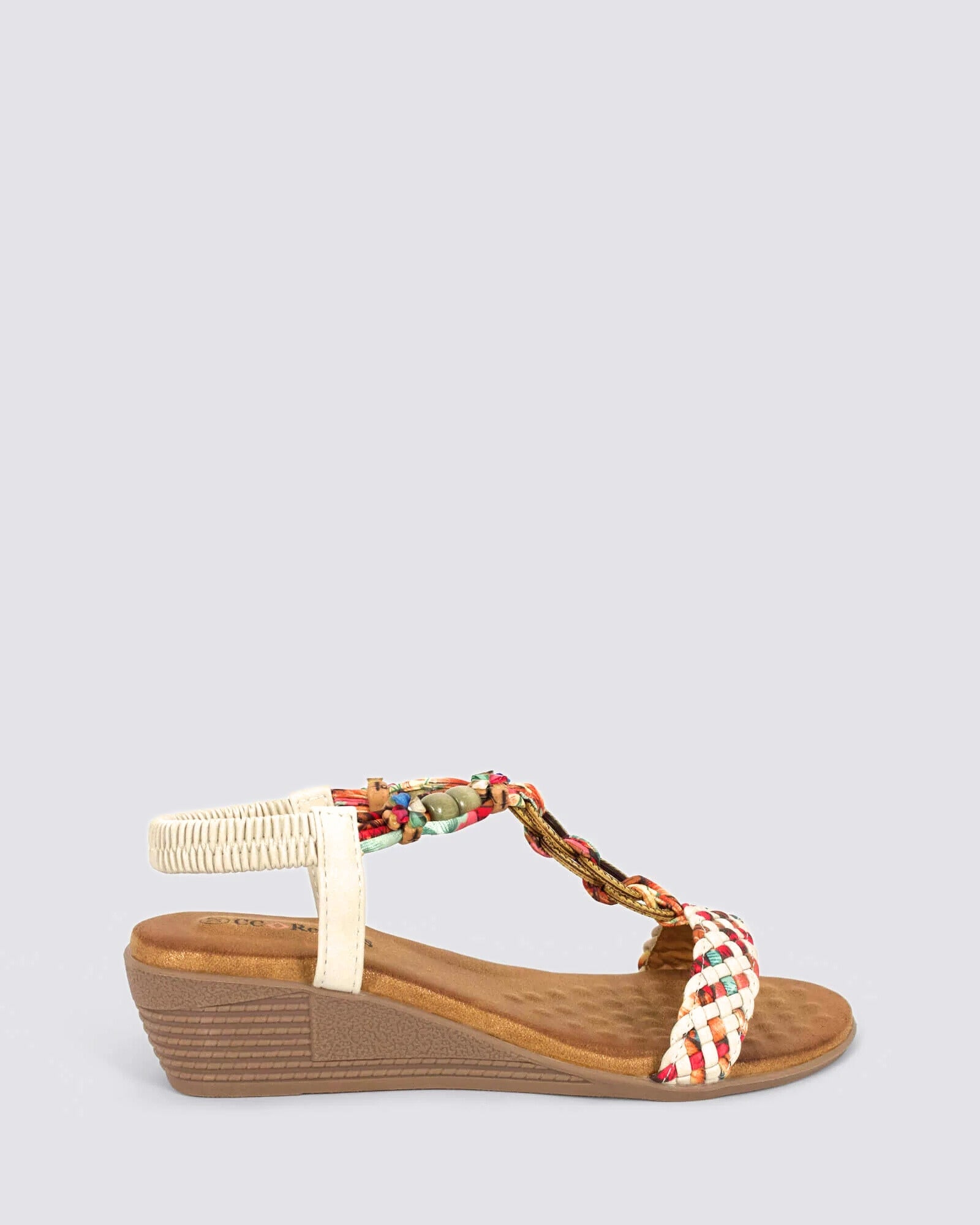URSA WEDGE SANDALS WHITE