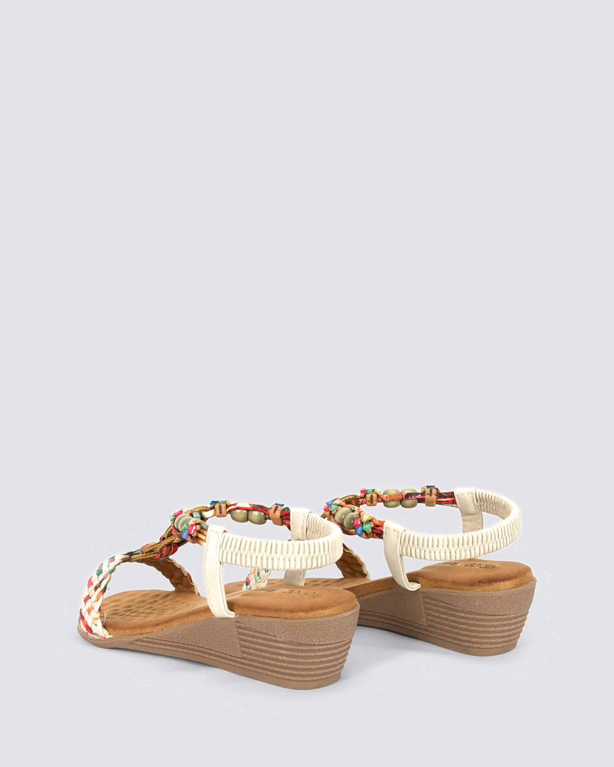 URSA WEDGE SANDALS WHITE
