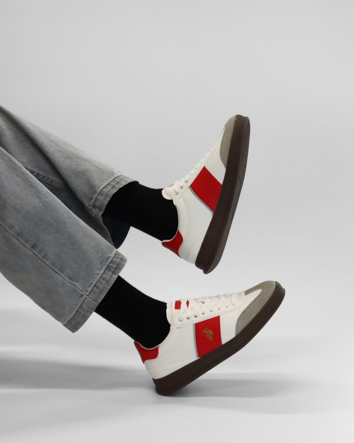 CAMPY MENS SNEAKERS WHITE/RED