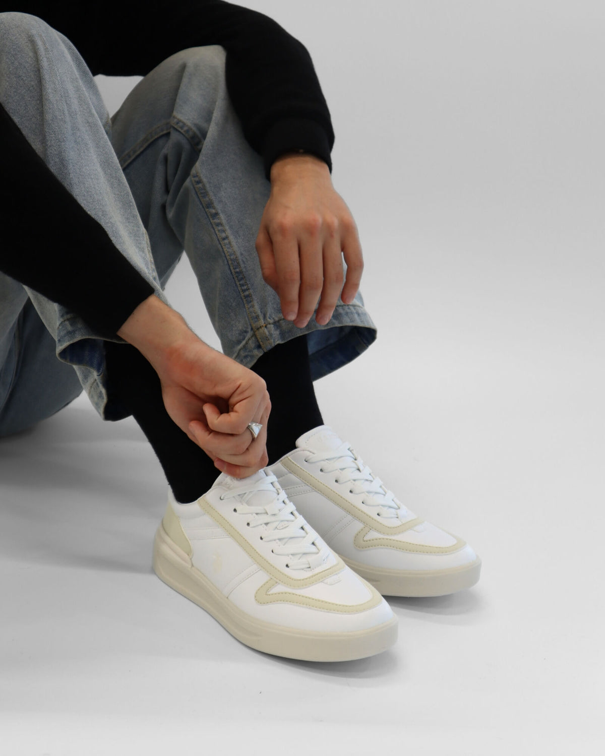 NATE MENS SNEAKERS WHITE