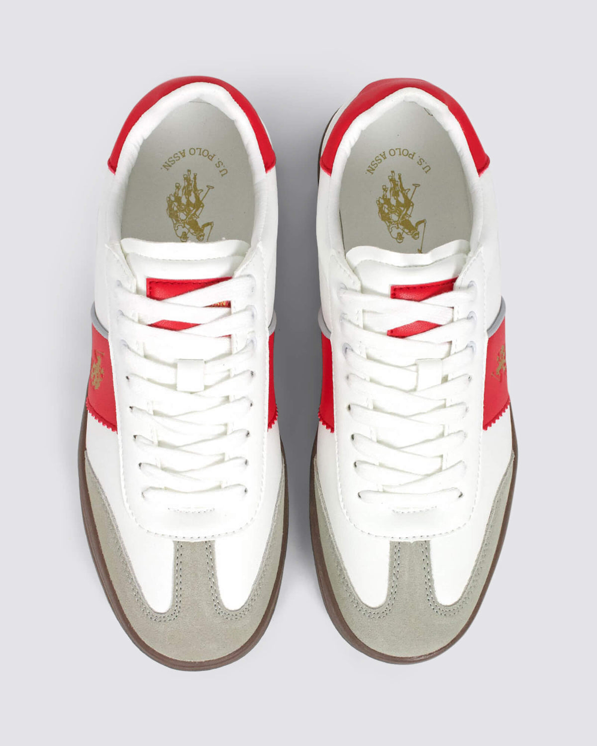 CAMPY MENS SNEAKERS WHITE/RED