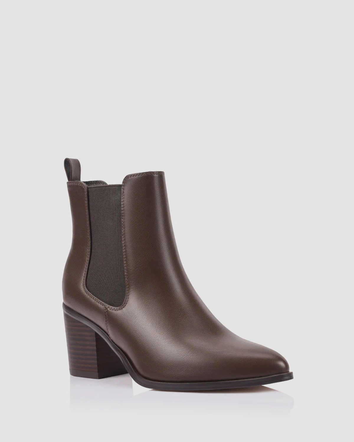 ABBIE CHELSEA ANKLE BOOTS CHOCOLATE BROWN