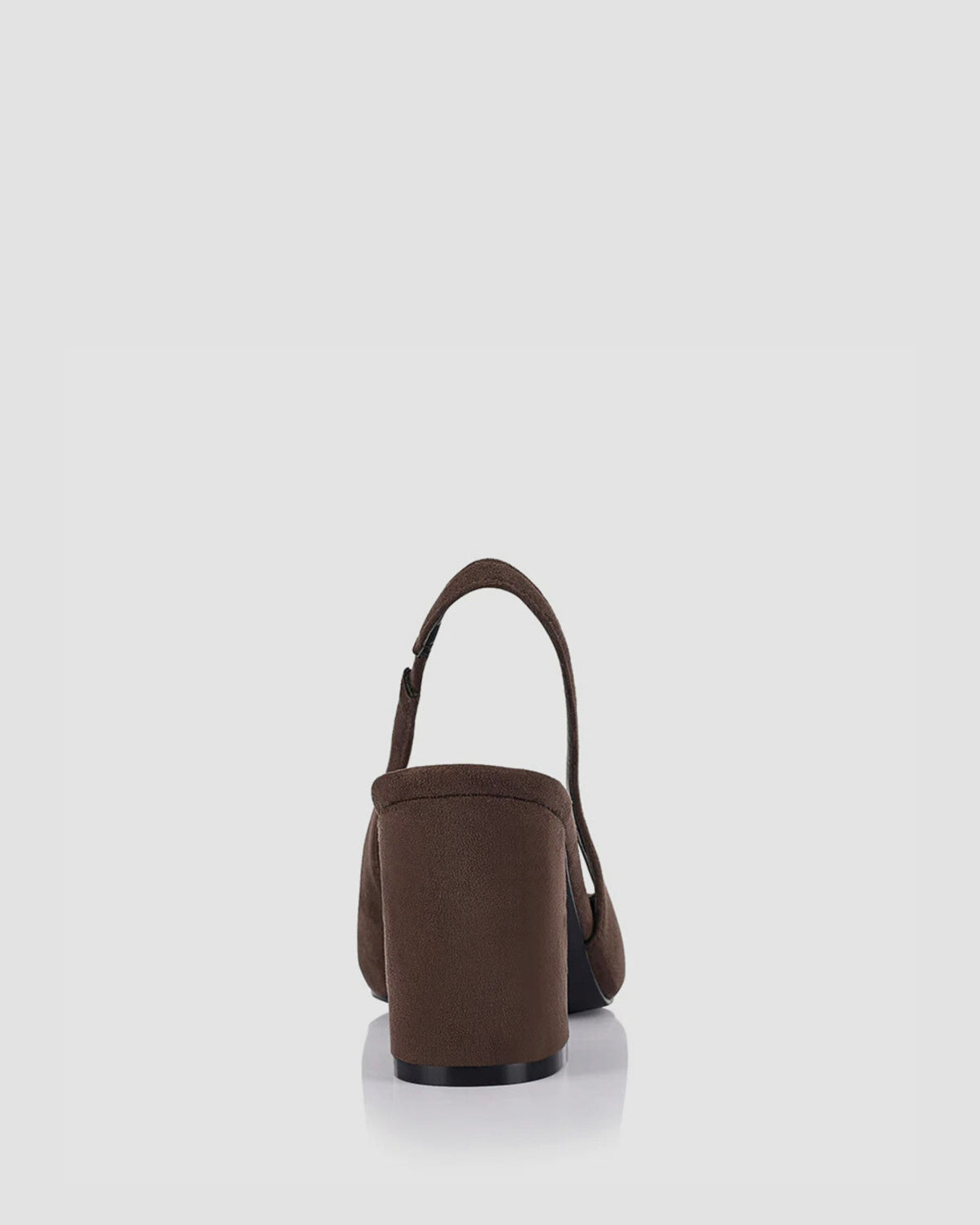 ELISHA SLINGBACK BLOCK HEELS CHOCOLATE BROWN