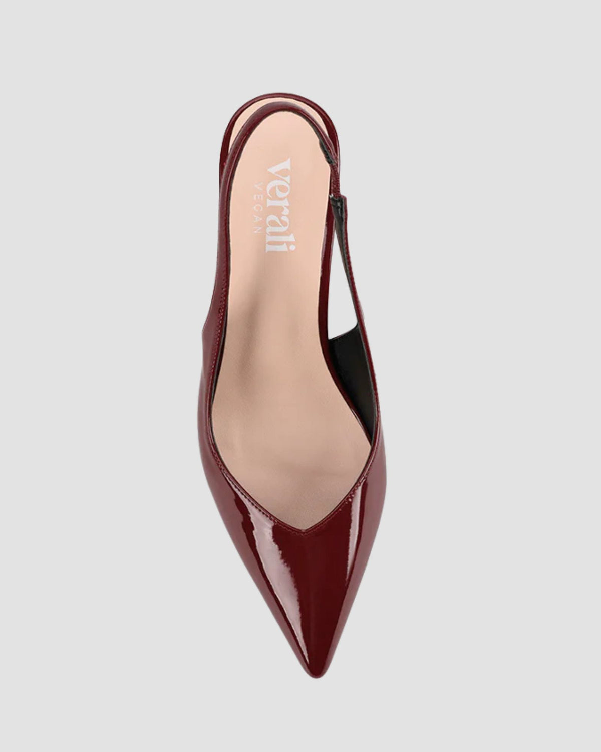 ELISHA SLINGBACK BLOCK HEELS WINE PATENT