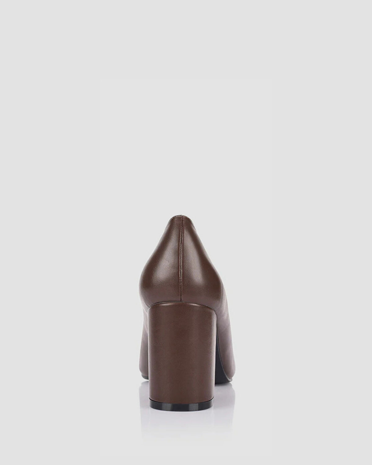 ELLIOT BLOCK HEEL PUMPS CHOCOLATE BROWN