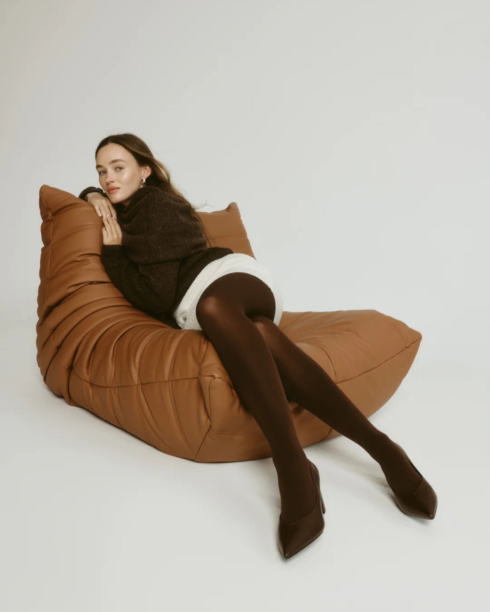 ELLIOT BLOCK HEEL PUMPS CHOCOLATE BROWN