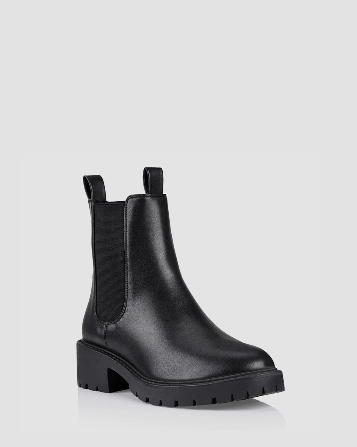 JACE CHELSEA COMBAT BOOTS BLACK SMOOTH