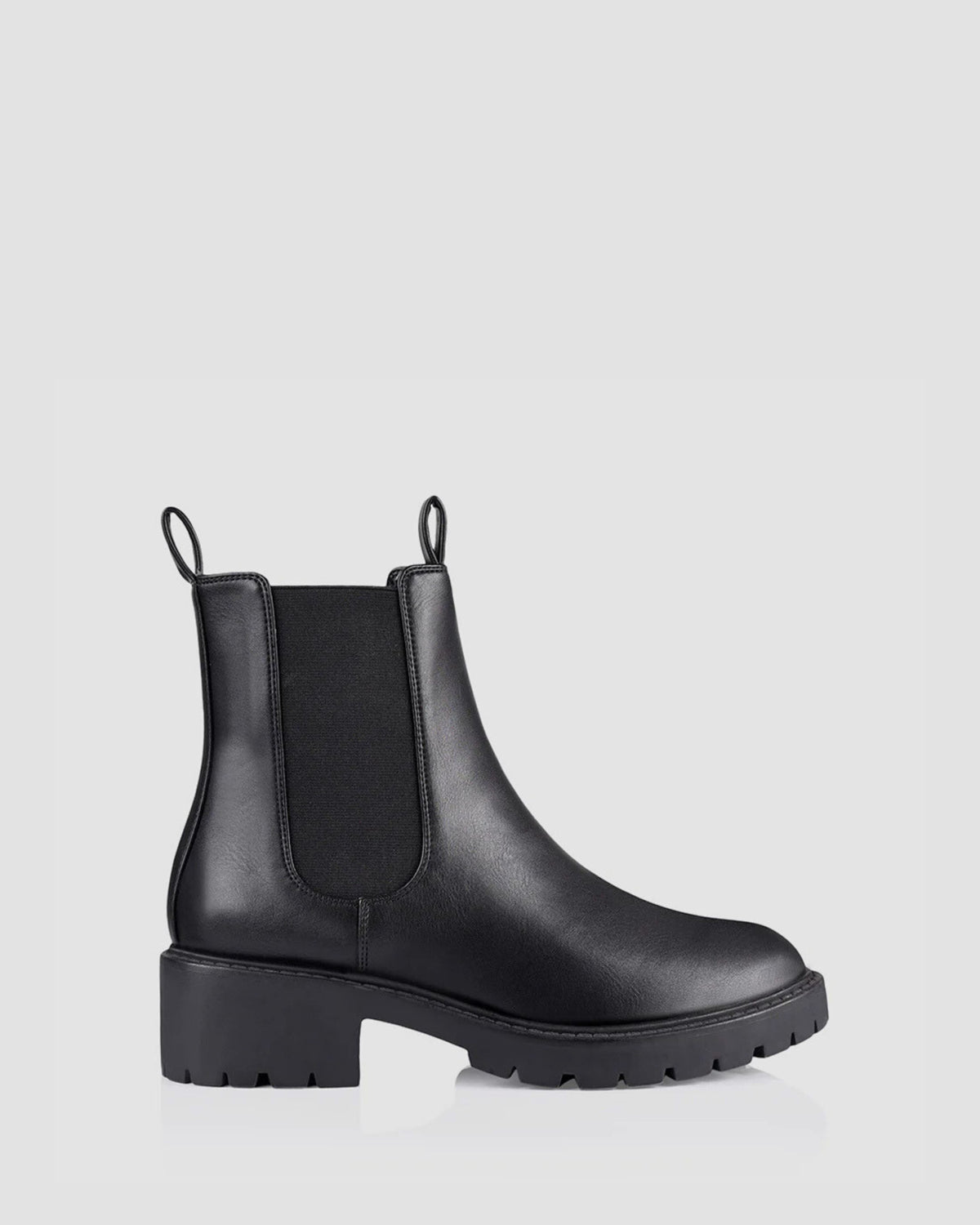 JACE CHELSEA COMBAT BOOTS BLACK SMOOTH