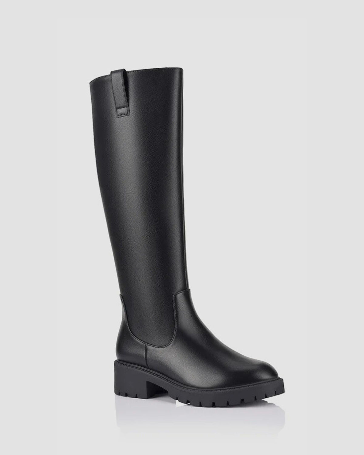 JAILYN CHUNKY KNEE HIGH BOOTS BLACK