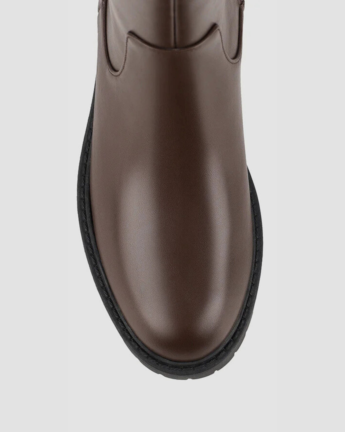 JAILYN CHUNKY KNEE HIGH BOOTS CHOCOLATE BROWN