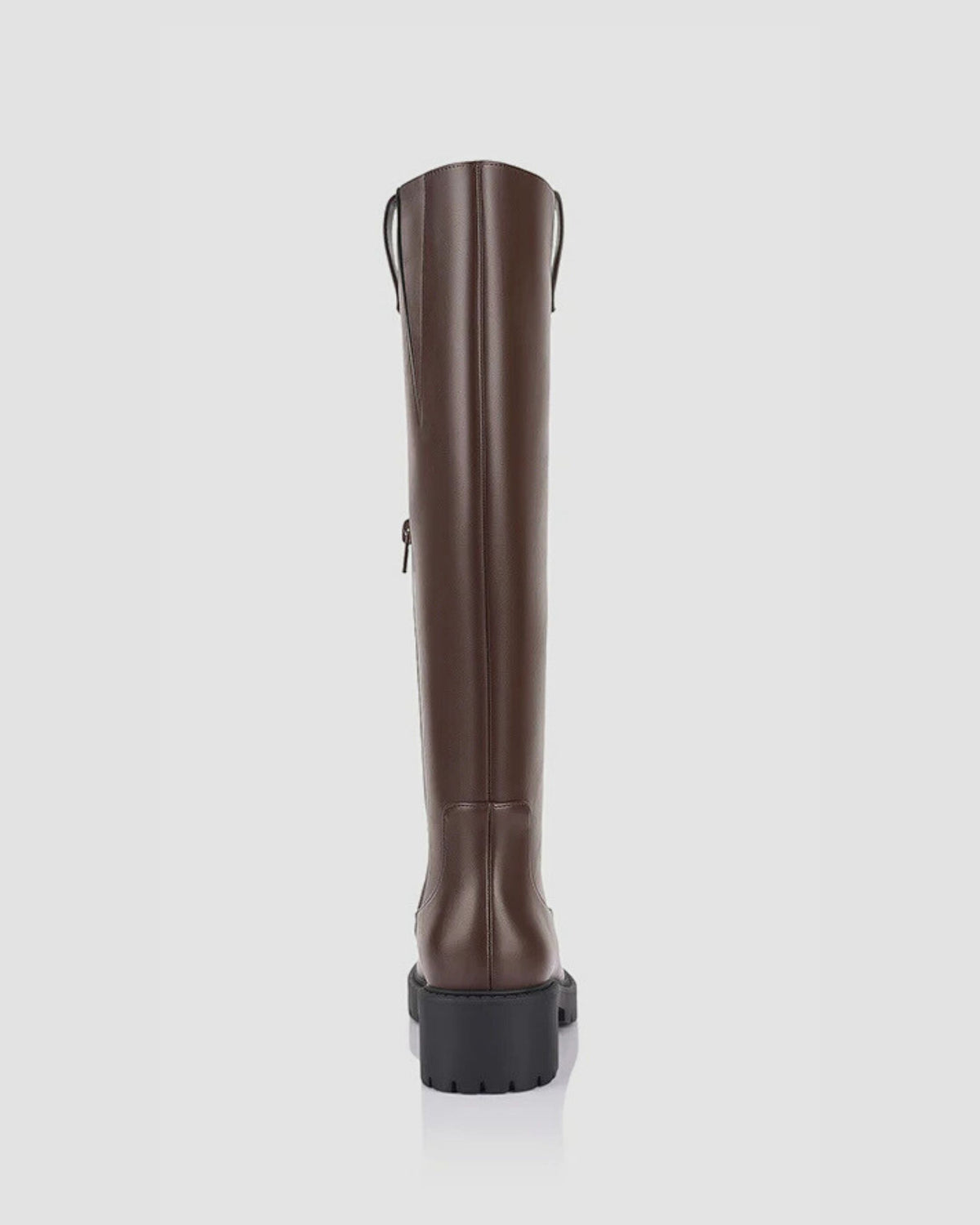 JAILYN CHUNKY KNEE HIGH BOOTS CHOCOLATE BROWN