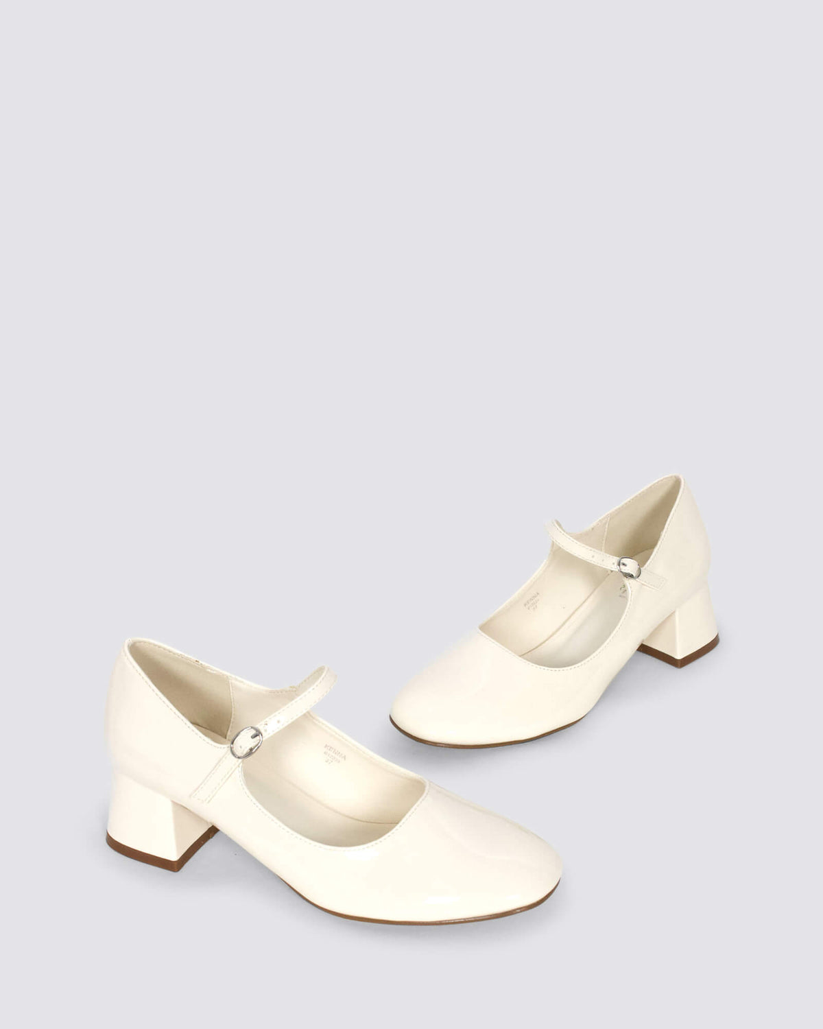 KENNA MARY JANES BONE WHITE PATENT